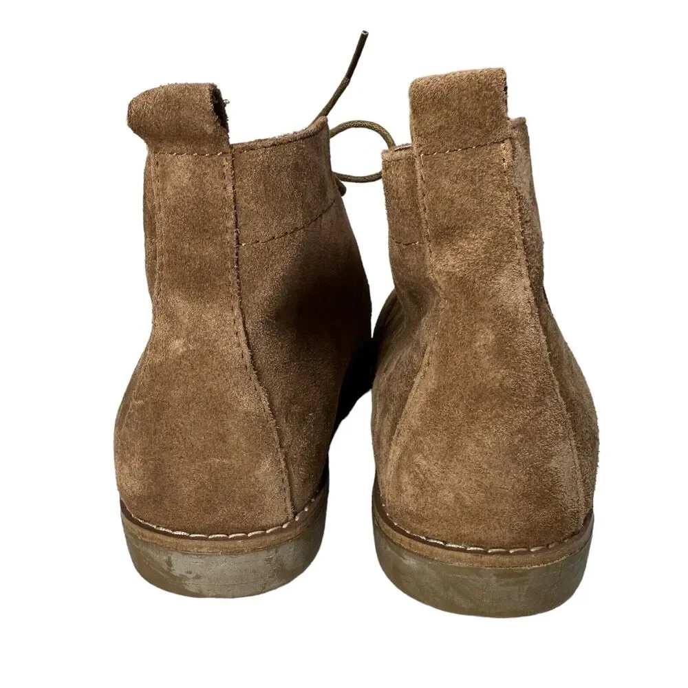 White Mountain Womens Size 7.5 Brown Auburn Leather Upper Bootie Ankle Boots EUC